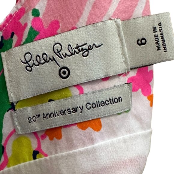 Lilly Pulitzer 20th Anniversary Collection Shift Dress, Multi Color, Size 6 - Picture 7 of 8